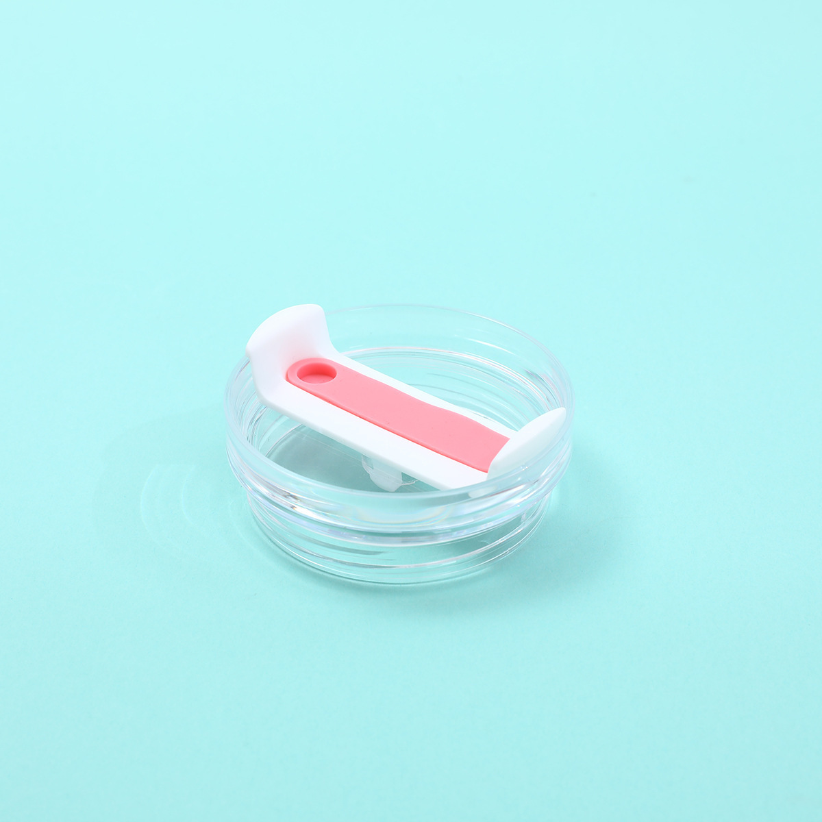 Hoja blanca transparente rosa de 9 cm