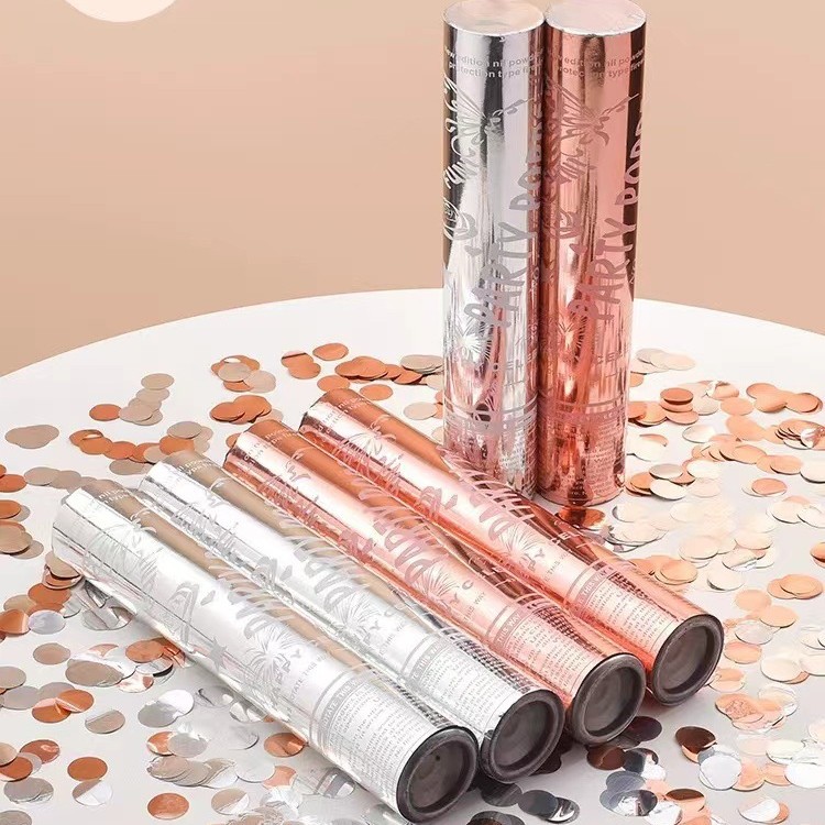 40# Double paire en or rose et argent galvanisé (disque rond)