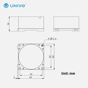 Sistema de medición micro inercial combinado UNIVO UBTM300Y: plataforma de estabilización de antena, control UAV, medición de actitud - Product Image 3