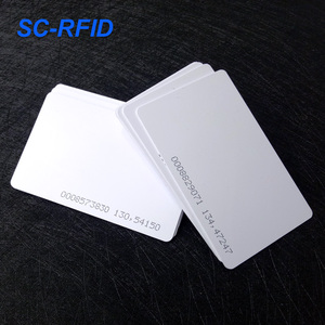 Senscan高周波防水13.56mhz Fudan 1kチップアクセス制御カードスマートPvc F08 Rfidブランクカード - Product Image 6