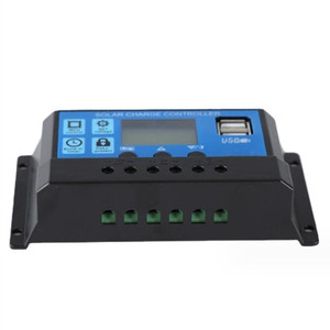 MPPT Solarladeregler 12 V/24 V 30 A 20 A 10 A Solarregler PWM-Batterielader mit LCD-Anzeige und doppel-USB 5 V-Ausgang