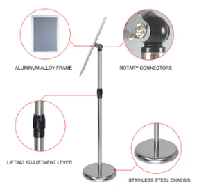 Nhà Máy bán hàng trực tiếp tầng thường Vụ Áp phích hiển thị giá Chiều cao có thể điều chỉnh A2 A3 A4 Poster đứng với Snap khung - Product Image 3