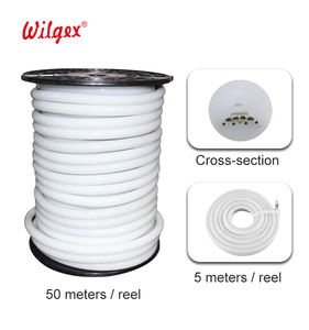 Led Neon özel 360 programlanabilir 360 derece yuvarlak Dia 18mm Neon Flex sahne Led şerit ışık şerit piksel RGB 5050 SPI DMX WS2811 - Product Image 5