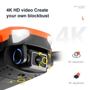新款廉价专业视觉避障可折叠WiFi FPV迷你无人机4k遥控四轴飞行器，带摄像头高清和全球定位系统 - Product Image 4