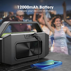 Directamente de W-KING D9 -1 impermeable al aire libre altavoces Bluetooth portátiles con NFC TF lector de tarjeta y banco de potencia función - Product Image 2