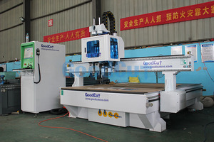 2024 gran oferta enrutador CNC integrado de 3 ejes con máquina cortadora de cuchillo vibratorio cabezal de proceso neumático múltiple para carpintería - Product Image 2