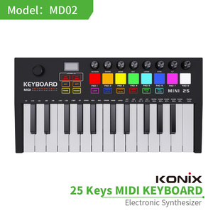 Konix <strong>MIDI</strong> <strong>Keyboard</strong> Portable Arrangement <strong>Keyboard</strong> RGB Strike Pad <strong>Keyboard</strong> Factory <strong>MIDI</strong> <strong>Controller</strong> - Product Image 4