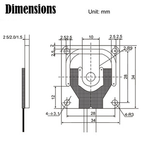 Sensor de peso humano compacto MLC811/célula de carga de báscula 30kg 40kg 50kg - Product Image 6