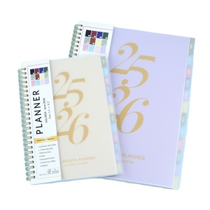 Custom Weekly Monthly Planner A5 A4 Size Paper Promotion Weekly <strong>Dated</strong> Planners Hardcover Spiral Bound Productivity Organizer - Product Image 1