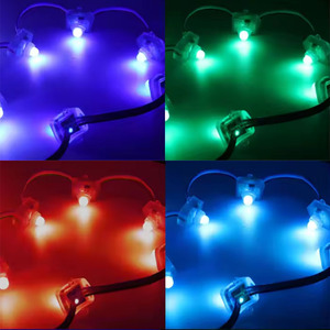 Programmable square 12mm <strong>Pixel</strong> String Light <strong>Rgb</strong> Full Color 5v <strong>Led</strong> Modul Ws2811 for Advertising Sign Christmas Decoration - Product Image 5