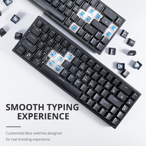 Tronsmart精英机械键盘，带RGB照明超过16.8万色Outemu开关有线BT 2.4GHz无线