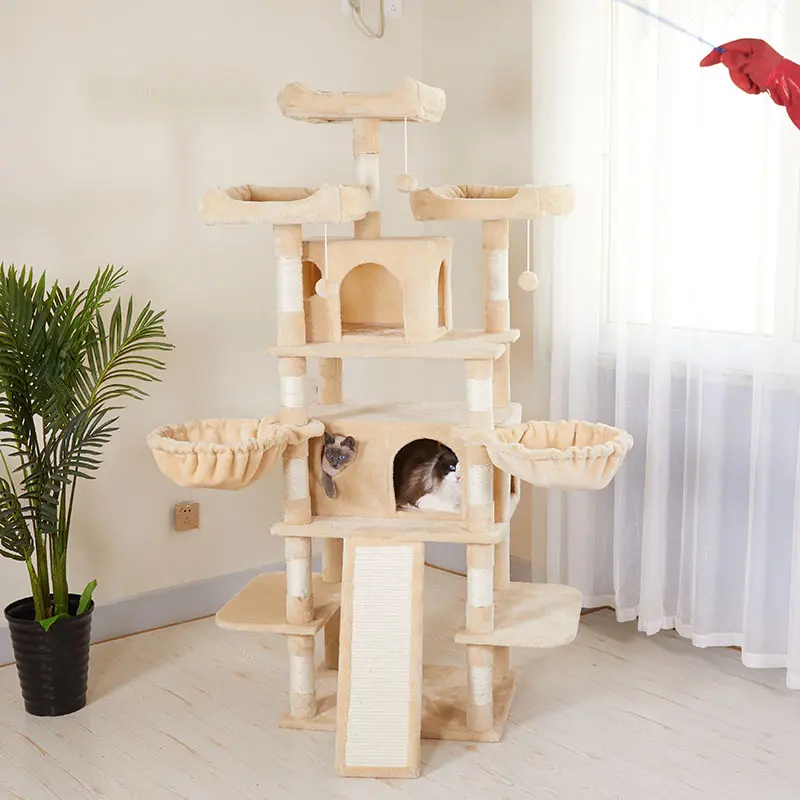 आउटडोर बिल्ली के पेड़ घर बड़ी बड़ी बिल्ली पेड़ उच्च गुणवत्ता