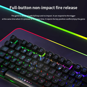 Teclado para ordenador portátil, 87 teclas, impermeable, RGB, Teclado mecánico para juegos con teclas de función multimedia, teclado láser - Product Image 6
