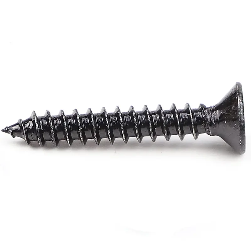 Metric Drywall Black Bugle Head Cross Recessed Self Tapping Screw Black Countersunk Head Drywall Screw