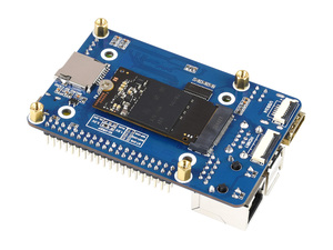 Mini taban kurulu (A) ahududu Pi hesaplama modülü 4, yerleşik konnektörler dahil: CSI/DSI/FAN/USB/RJ45 Gigabit Ethernet