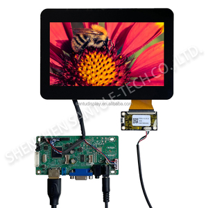 7 "IPS dokunmatik modül Ilitek 7 inç 20-Pin LVDS <span class=keywords><strong>LCD</strong></span> ekran 1024x600 <span class=keywords><strong>TFT</strong></span> kapasitif dokunmatik Panel USB arayüzü normalde siyah - Product Image 1