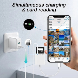 USB C/8 pin a SD TF lettore di schede per iP 15 3-in-1 tipo C Trail lettore di schede adattatore con ricarica per Android Samsung - Product Image 5