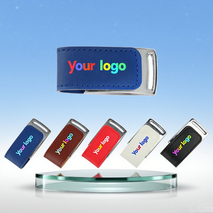 Da trường hợp nam châm USB Ổ đĩa tùy chỉnh ngón tay cái USB Đĩa bán buôn da USB 2.0 ổ đĩa flash - Product Image 1