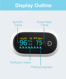 Y tế cấp xung Oximeter, SpO2 và xung Tỷ lệ màn hình với màn hình LED cho sức khỏe dễ dàng theo dõi - Product Image 4