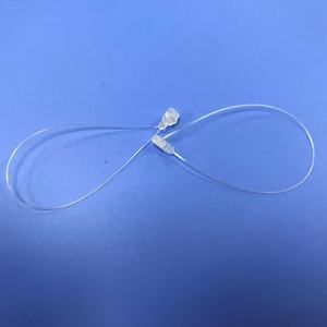 New Luggage <strong>Tag</strong> Pin 5 Inch <strong>Loop</strong> Lock Tie Transparent PP Material hang <strong>Tag</strong> <strong>String</strong> - Product Image 4