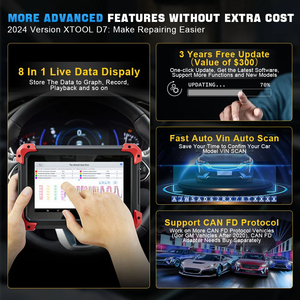 D7 OBD2 Scanner Automotive strumento diagnostico Test attivo bidirezionale con codifica ECU tutti i sistemi di diagnosi chiave di programmazione