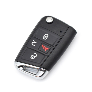 ブランクカーキーノーカットブレードキーシェルの交換V-W重複用カーリモートキーケース - Product Image 1