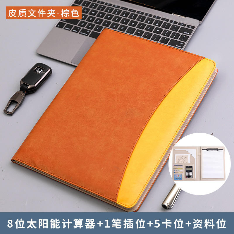 Marrón/contiene Calculadora de 8 dígitos