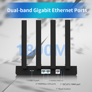 IPQ6000 Chipset 1800Mbps WiFi 6 USB <strong>3.0</strong> Dual Band 2.4G/5.8G Gigabit Ports Mesh Router with Firewall Function - Product Image 5