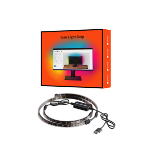 DC5V <strong>USB</strong> Smart <strong>Controller</strong> Sync Light Strip Kit Easy Install for 24 27 32 34 Inch <strong>Computer</strong> Monitor TV <strong>Game</strong> Room Smart Strip Light - Product Image 1