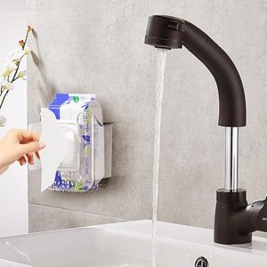 2024壁挂式塑料纸巾分配器新型浴室湿巾储物盒可再填充容器 - Product Image 1