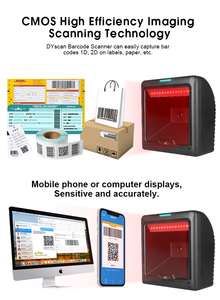 DP8580M Popular A4 Tamaño Escritorio Omnidireccional Escáner de código de barras USB 1D 2D Lector de código QR con interfaz RS232 Android OS Stock - Product Image 4