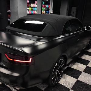 Hava kabarcığı ücretsiz düşük Tack tutkal <span class=keywords><strong>DeLorean</strong></span> gümüş saten metalik vinil araç örtüsü