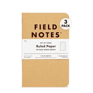 Personalizzabile 3 Pack Pitch Black Memo Book Notepad Kraft Softcover sottile tascabile Notebook Wiriting riviste per prendere appunti - Product Image 2