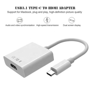 Xput-convertidor de vídeo USB C a HDMI, Cable adaptador USB 3,1 tipo C macho a HDMI hembra - Product Image 4