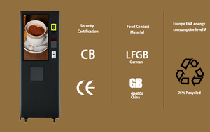 Thương mại ngay lập tức bán hàng tự động Máy pha cà phê tự động với màn hình cảm ứng đồng tiền hoạt động Cà Phê Máy bán hàng tự động cho doanh nghiệp - Product Image 4