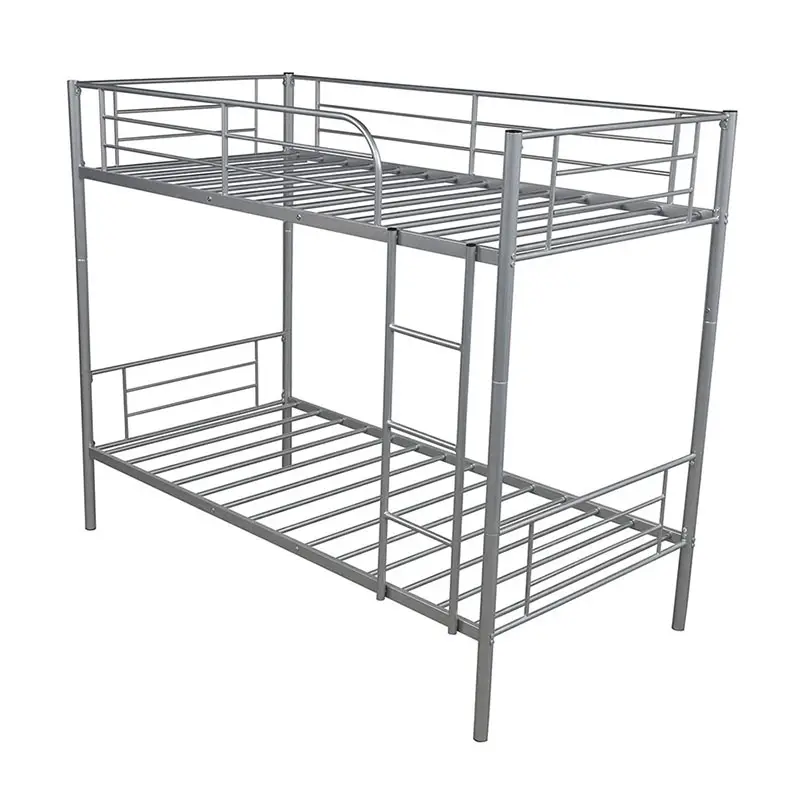 Student dormitory apartment steel double metal bunk beds steel bed frame steel bunker bed