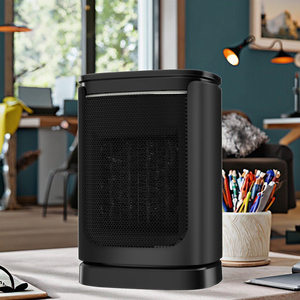Mini alev Modern şekil 2 hız ayarları sıcaklık ayarlanabilir PTC Fan ısıtıcı - Product Image 2