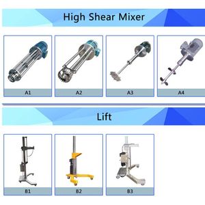 Sıcak satış kullanılan yüksek kesme karıştırıcılar homogenizer mikser isıtma lab yüksek kesme rotor stator mikser ile yüksek kesme - Product Image 6