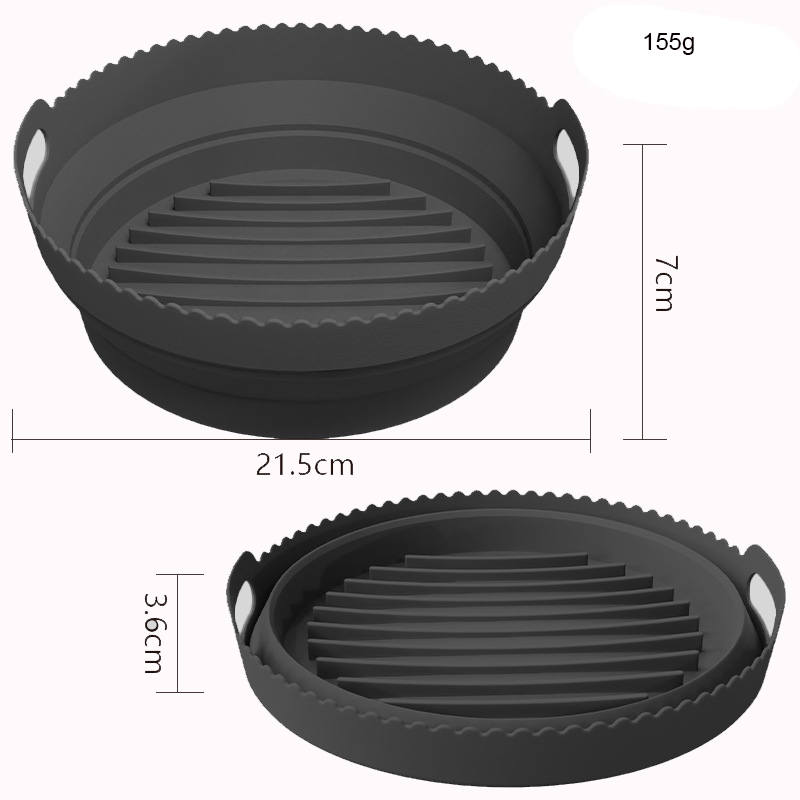 Black Air fryer liner round