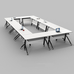 Colori personalizzati struttura stabile in legno massiccio sala conferenze Computer tavolo scrivania da ufficio per centri comunitari - Product Image 5
