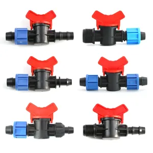 Drip Tape Pipe Valve Fitting Plastic <strong>Irrigation</strong> Offtake Valve for Drip Tape Multi <strong>Function</strong> Valve for 16mm - Product Image 1