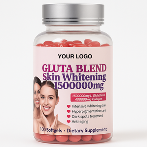 Oem Gluta pha trộn làm trắng da 1500000mg l-glulathione 400000mg collagen peptide bột làm trắng da chăm sóc da viên nang mềm - Product Image 1