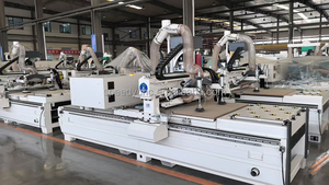 China Factory Heavy Duty Frame 3 Axis Wood ATC CNC Router Machine 1325 1530 2030 ATC Nesting Cnc Router para muebles de panel - Product Image 3