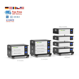 51,2 V 5kw 10kw inversor apilable 5kwh 10kwh batería todo en una pila generador de energía solar sistema de almacenamiento de energía para el hogar - Product Image 1