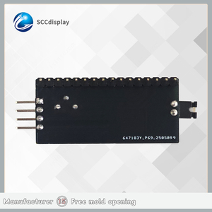 Placa adaptadora LCD 1602 de alta calidad, contraste ajustable, módulos LCD PCF8574T de interfaz IIC/I2C de una sola fila del fabricante