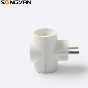 3 in1プラグアダプターAC電源ドイツ語2ピンプラグイン拡張ソケットアダプター - Product Image 6