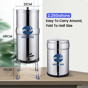 Hồng HUI NSF/ANSI 42 & 372 LT-1.5A 1.5 gallon lọc nước ngoài trời trọng lực lọc nước trọng lực lọc - Product Image 3