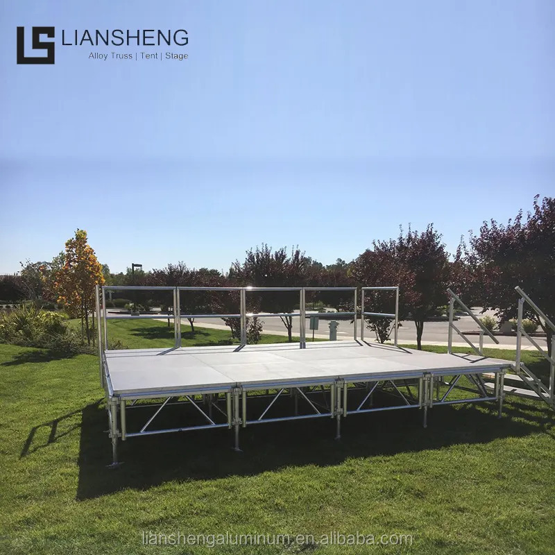 Customized Easy Install outdoor event wedding luxury Aluminum Stage Platform and truss roof system
