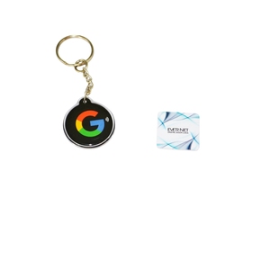 Çip anahtarlık ile akıllı Nfc özel kartvizit sosyal medya temassız akıllı kart Google yüksek kalite Google Nfc anahtar kart - Product Image 2
