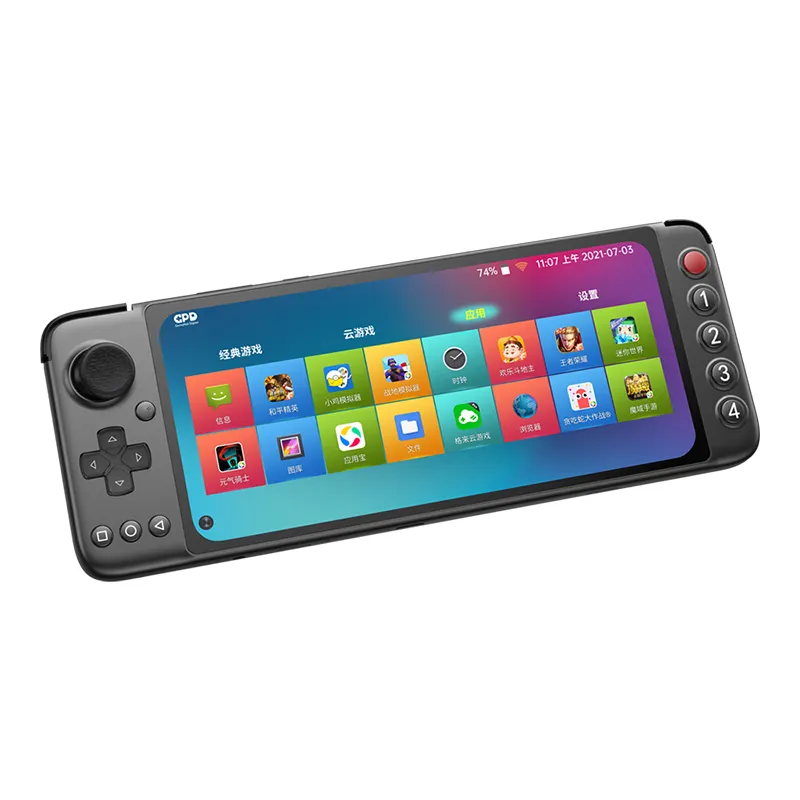 Console de vídeo game gpd xp 6.81 ", tela touch, android 11, portátil, 6g/128g, portátil, para fps, ps2, n64, com wi-fi